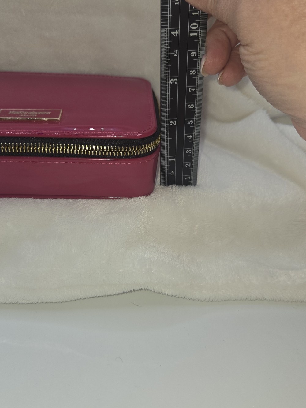 Yves Saint Laurent Patent Pink Cosmetic Pouch - Picture 7 of 9
